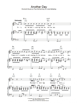 page one of Another Day (Piano, Vocal & Guitar Chords)