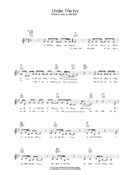 page one of Under The Ivy (Lead Sheet / Fake Book)