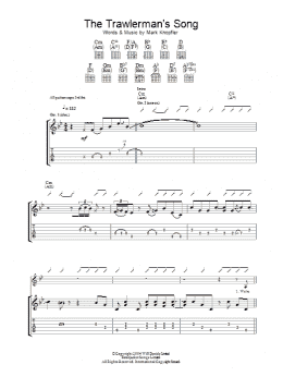 page one of The Trawlerman's Song (Guitar Tab)