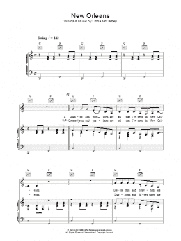 page one of New Orleans (Piano, Vocal & Guitar Chords)