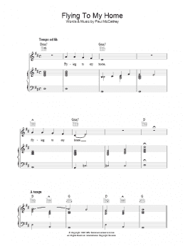 page one of Flying To My Home (Piano, Vocal & Guitar Chords)