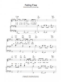 page one of Falling Free (Piano, Vocal & Guitar Chords)