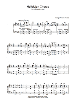 page one of Hallelujah Chorus (Piano Solo)