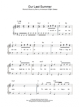 page one of Our Last Summer (Piano, Vocal & Guitar Chords)