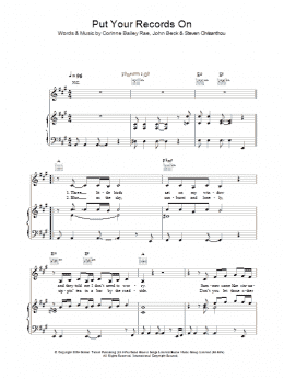 page one of Put Your Records On (Piano, Vocal & Guitar Chords (Right-Hand Melody))