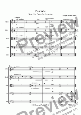 page one of Postlude