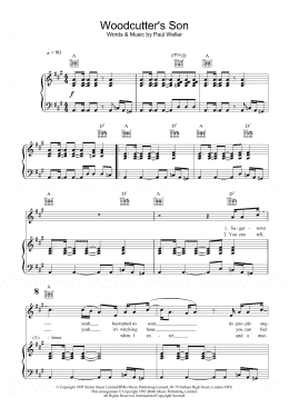 page one of Woodcutter's Son (Piano, Vocal & Guitar Chords)