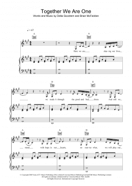 page one of Together We Are One (Piano, Vocal & Guitar Chords)