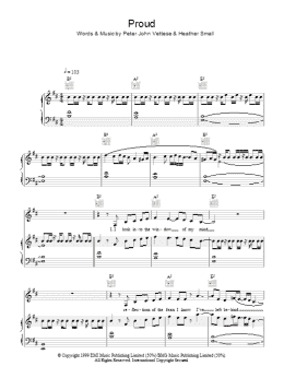 page one of Proud (Piano, Vocal & Guitar Chords (Right-Hand Melody))