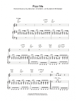 page one of Poor Me (Piano, Vocal & Guitar Chords)
