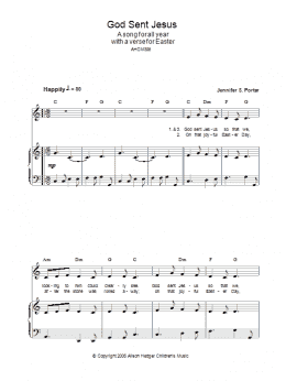 page one of God Sent Jesus (Piano, Vocal & Guitar Chords)