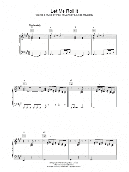 page one of Let Me Roll It (Piano, Vocal & Guitar Chords)
