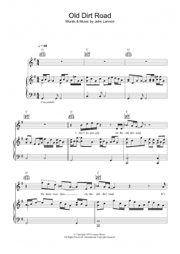 page one of Old Dirt Road (Piano, Vocal & Guitar Chords)