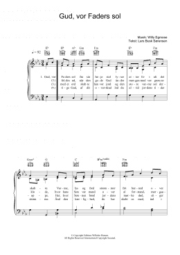 page one of Gud, Vor Faders Sol (Piano, Vocal & Guitar Chords)