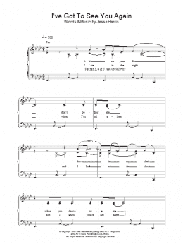 page one of I've Got To See You Again (Piano, Vocal & Guitar Chords)