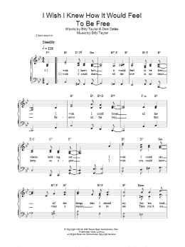page one of I Wish I Knew How It Would Feel To Be Free (Piano, Vocal & Guitar Chords)
