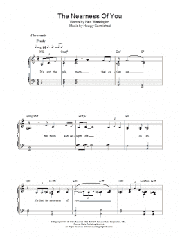page one of The Nearness Of You (Piano, Vocal & Guitar Chords)