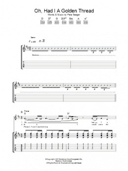 page one of Oh, Had I A Golden Thread (Guitar Tab)