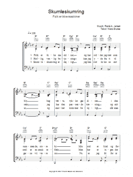 page one of Skumleskumring (Piano, Vocal & Guitar Chords)