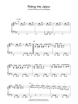 page one of Riding Into Jaipur (Piano, Vocal & Guitar Chords)