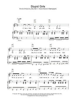 page one of Stupid Girls (Piano, Vocal & Guitar Chords)