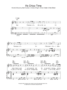 page one of It's Chico Time (Piano, Vocal & Guitar Chords)