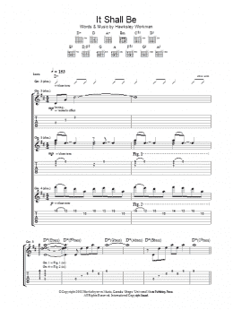 page one of It Shall Be (Guitar Tab)