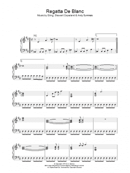 page one of Regatta De Blanc (Piano, Vocal & Guitar Chords)