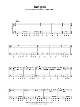 page one of Bangkok (Piano Solo)