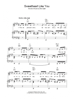 page one of Sweetheart Like You (Piano, Vocal & Guitar Chords)
