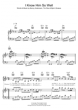 page one of I Know Him So Well (from Chess) (Piano, Vocal & Guitar Chords (Right-Hand Melody))