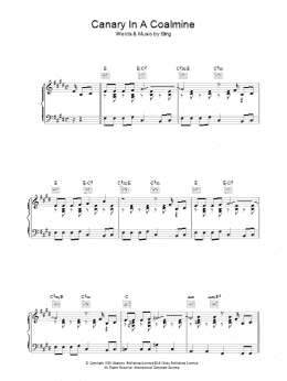 page one of Canary In A Coalmine (Piano, Vocal & Guitar Chords)