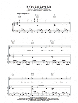 page one of If You Still Love Me (from Martin Guerre) (Piano, Vocal & Guitar Chords)