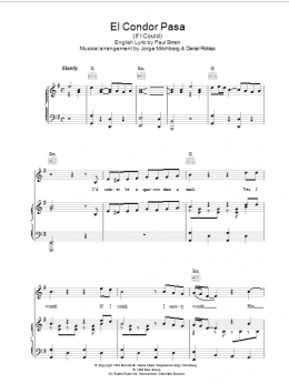 page one of El Condor Pasa (If I Could) (Piano, Vocal & Guitar Chords)