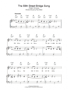 page one of The 59th Street Bridge Song (Feelin' Groovy) (Piano, Vocal & Guitar Chords)