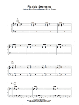 page one of Flexible Strategies (Piano, Vocal & Guitar Chords)