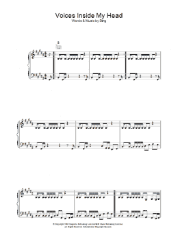 page one of Voices Inside My Head (Piano, Vocal & Guitar Chords)