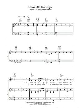 page one of Dear Old Donegal (Piano, Vocal & Guitar Chords)
