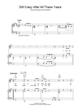 page one of Still Crazy After All These Years (Piano, Vocal & Guitar Chords)