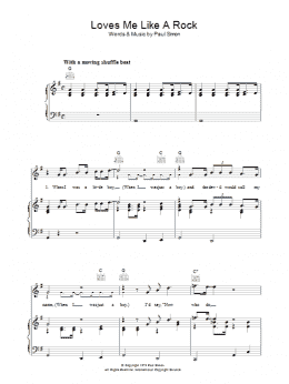 page one of Loves Me Like A Rock (Piano, Vocal & Guitar Chords (Right-Hand Melody))