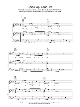 page one of Spice Up Your Life (Piano, Vocal & Guitar Chords)