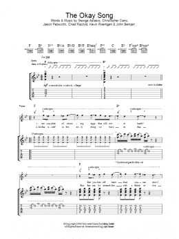 page one of The Okay Song (Guitar Tab)