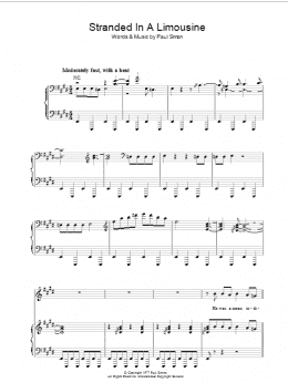 page one of Stranded In A Limousine (Piano, Vocal & Guitar Chords)