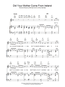 page one of Did Your Mother Come From Ireland (Piano, Vocal & Guitar Chords)