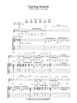 page one of Coming Around (Guitar Tab)