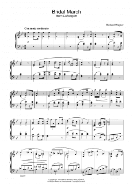 page one of Bridal March (Piano Solo)