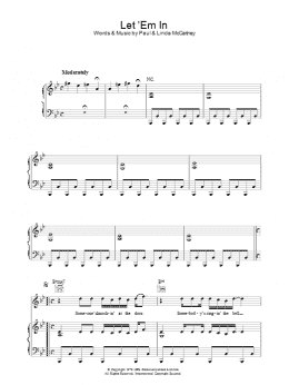 page one of Let 'Em In (Piano, Vocal & Guitar Chords)