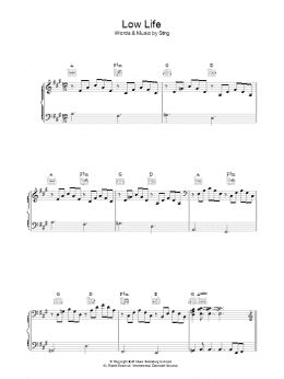 page one of Low Life (Piano, Vocal & Guitar Chords)