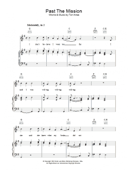page one of Past The Mission (Piano, Vocal & Guitar Chords)