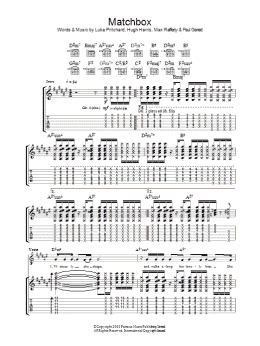 page one of Matchbox (Guitar Tab)